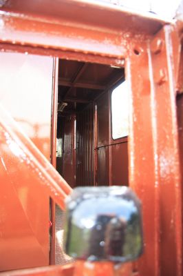 Tunneluntersuchungswagen der Mariazeller Bahn
Detailaufnahme des Innenraums von der Plattform aus gesehen
Schlüsselwörter: Tunneluntersuchungswagen, Mariazeller Bahn,